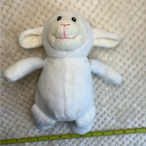 Creature Comforts Plush Lamb Stuffed Animal Embroidered Eyes Toy - Picture 8 of 13